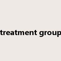 treatment group是什么意思