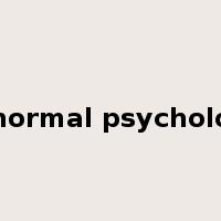 abnormal psychology是什么意思