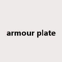 armour plate是什么意思