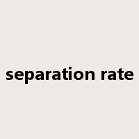 separation rate是什么意思