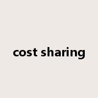 cost sharing是什么意思