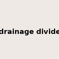drainage divide是什么意思