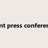joint press conference是什么意思