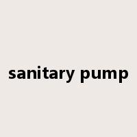 sanitary pump是什么意思