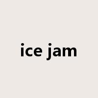 ice jam是什么意思