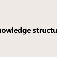 knowledge structure是什么意思