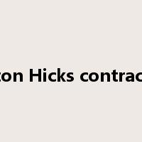 Braxton Hicks contractions是什么意思
