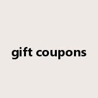 gift coupons是什么意思