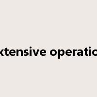 extensive operation是什么意思