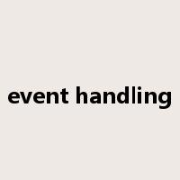 event handling是什么意思