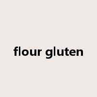 flour gluten是什么意思