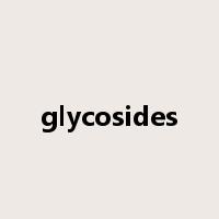 glycosides是什么意思