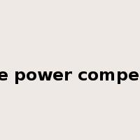reactive power compensation是什么意思