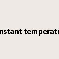 constant temperature是什么意思
