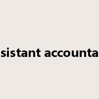 assistant accountant是什么意思