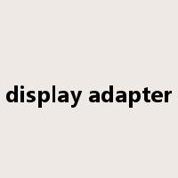 display adapter是什么意思