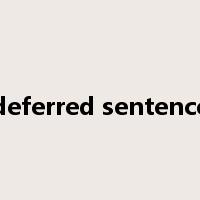 deferred sentence是什么意思