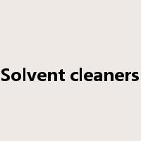 Solvent cleaners是什么意思