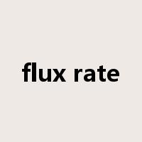 flux rate是什么意思