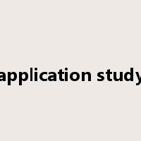 application study是什么意思
