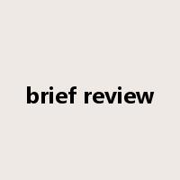 brief review是什么意思