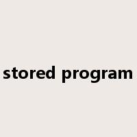 stored program是什么意思