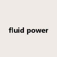fluid power是什么意思