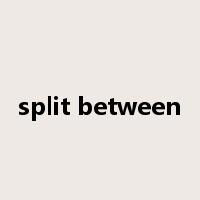 split between是什么意思