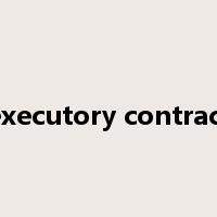 executory contract是什么意思