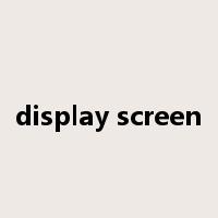 display screen是什么意思