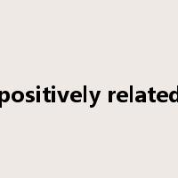 positively related是什么意思