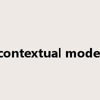 contextual model是什么意思