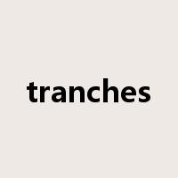tranches是什么意思
