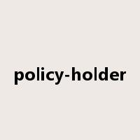policy-holder是什么意思