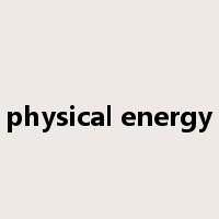 physical energy是什么意思