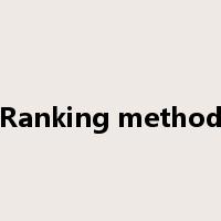 Ranking method是什么意思