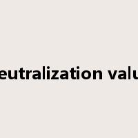 neutralization value是什么意思