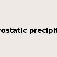 electrostatic precipitation是什么意思