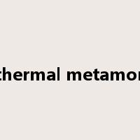 hydrothermal metamorphism是什么意思