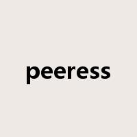 peeress是什么意思