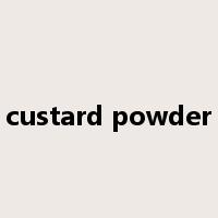 custard powder是什么意思