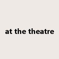 at the theatre是什么意思