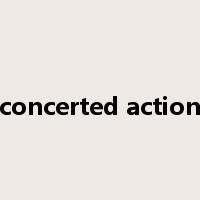 concerted action是什么意思