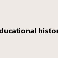 educational history是什么意思