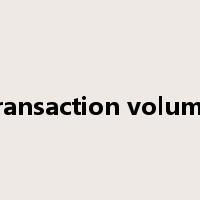 transaction volume是什么意思