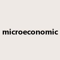 microeconomic是什么意思