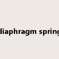 diaphragm spring是什么意思