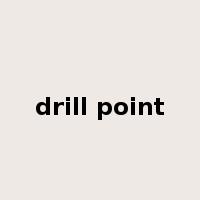 drill point是什么意思