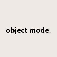object model是什么意思
