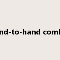 hand-to-hand combat是什么意思